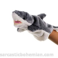 COSHAYSOO Hand Puppets Animal Friends Deluxe Kids for Imaginative Play Gray Shark Gray Shark B07MGCR4RW